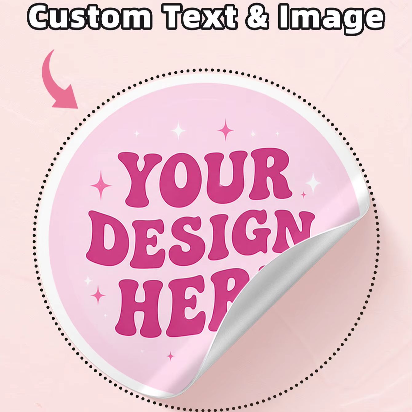 Personalised Candle Label - 1-130 Stück transparente, runde PVC-Aufkleber, personalisierte