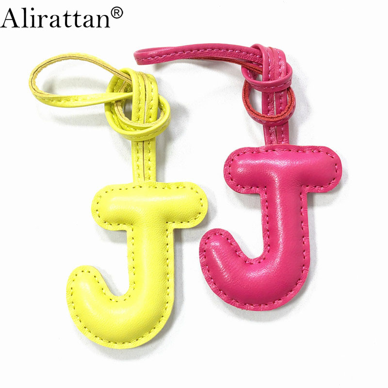 Monogram Keychain Leather - Alirattan Neuer Trend Englischer Buchstabe J
