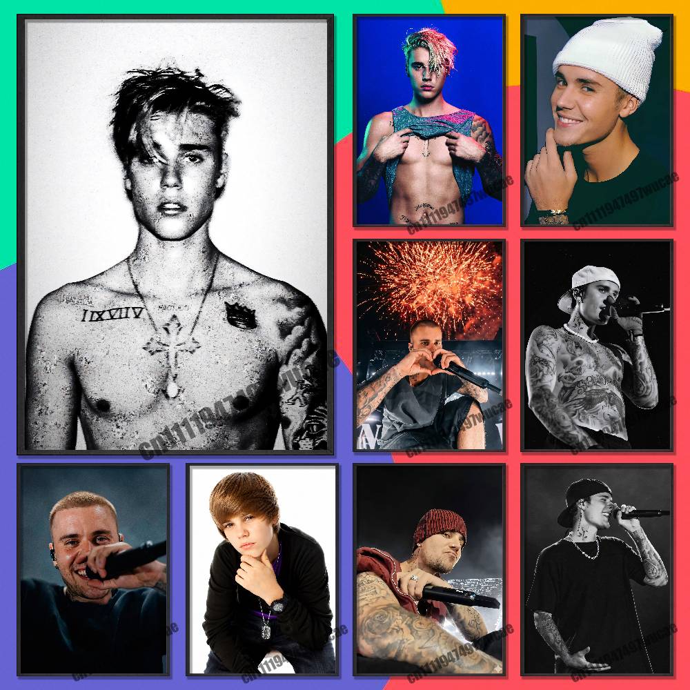 Custom Map Poster - Für J-Justin Singer B-Bieber Poster Wandbilder