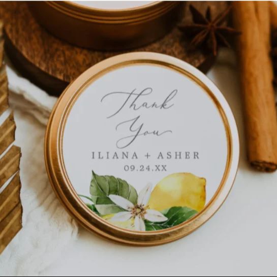 Benutzerdefinierte Zitrone Hoc – Personalised Candle Label Bewertung und Preis