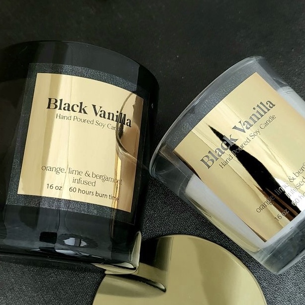 Benutzerdefinierte glänzende G – Personalised Candle Label Bewertung und Preis