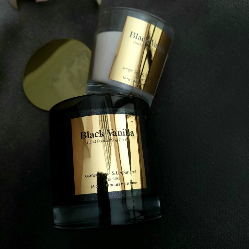 Benutzerdefinierte glänzende G – Personalised Candle Label Bewertung und Preis