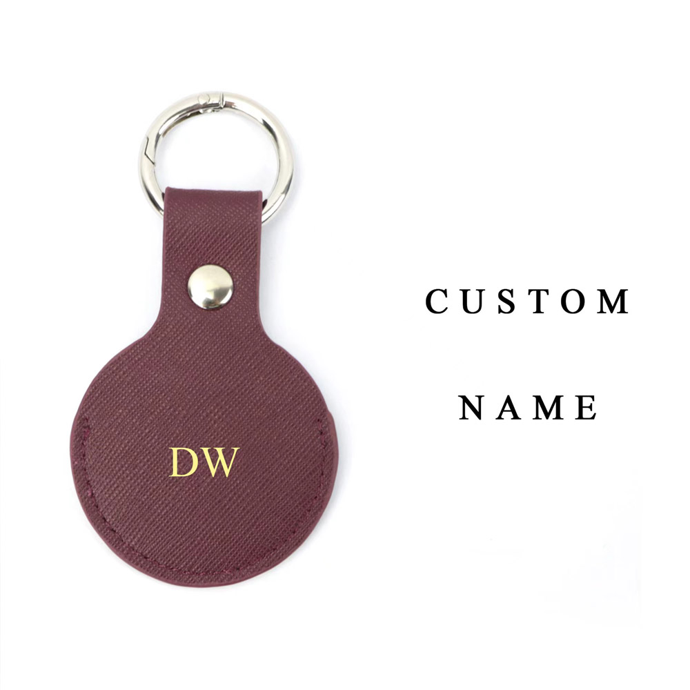 Benutzerdefinierte goldene Anf – Monogram Keychain Leather Bewertung und Preis