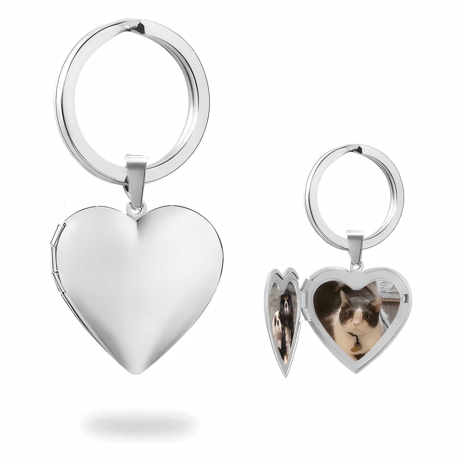 Personalisierter 1/2 Foto-Herz – Initial Ring Custom Bewertung und Preis