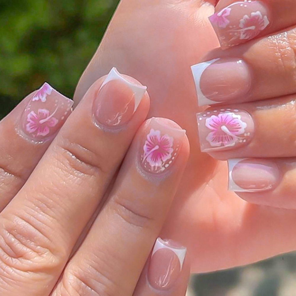 24 Stück künstliche Nägel mit  – Pressed Flower Art Bewertung und Preis