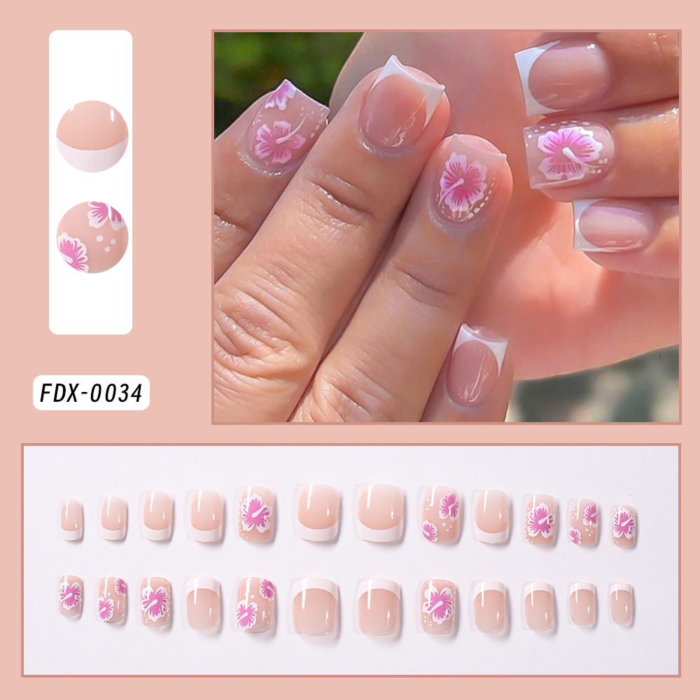 24 Stück künstliche Nägel mit  – Pressed Flower Art Bewertung und Preis