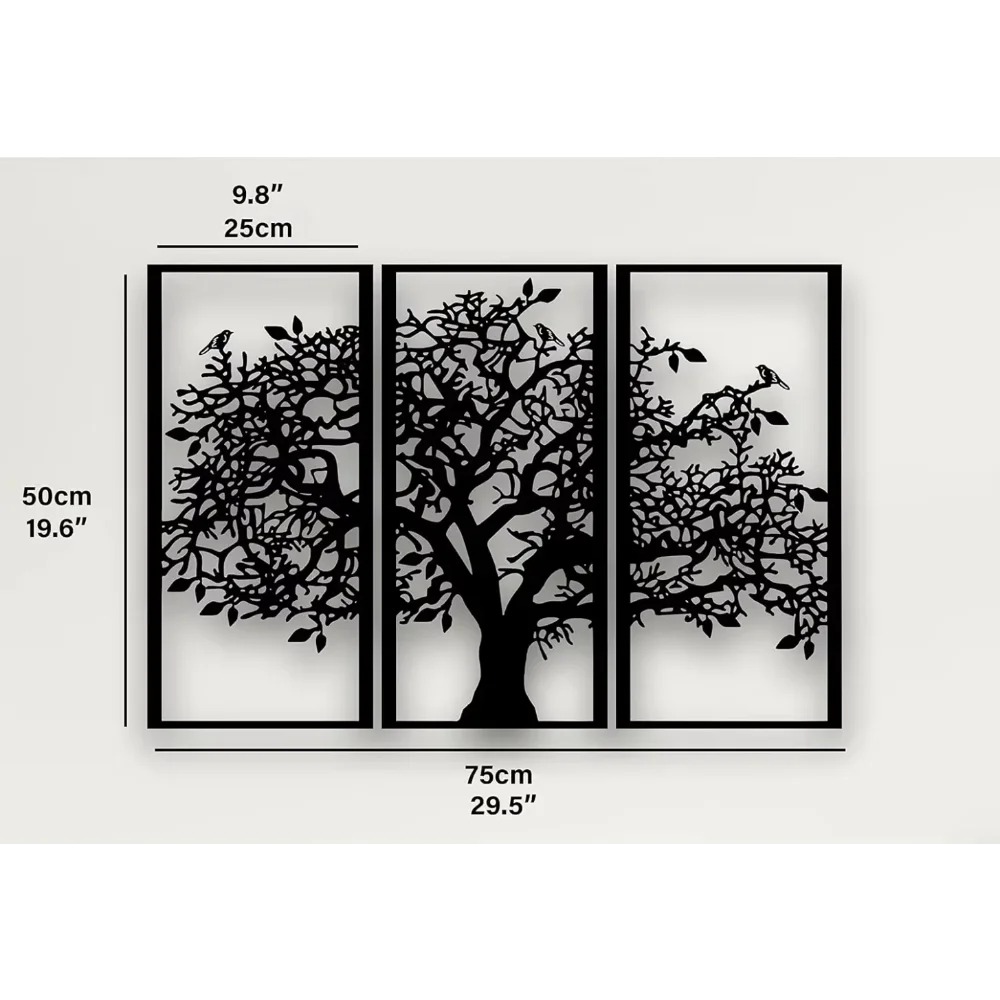 3-teilige Familienstammbaum-Wa – Family Tree Print Bewertung und Preis